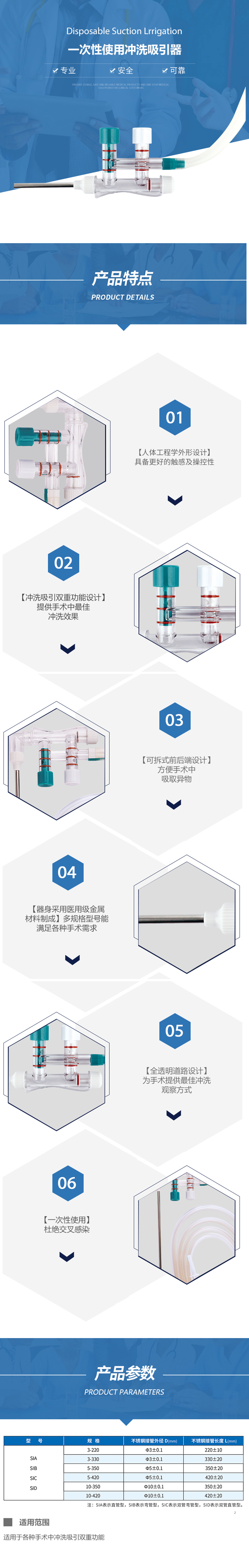 一次性使用冲洗吸引器4